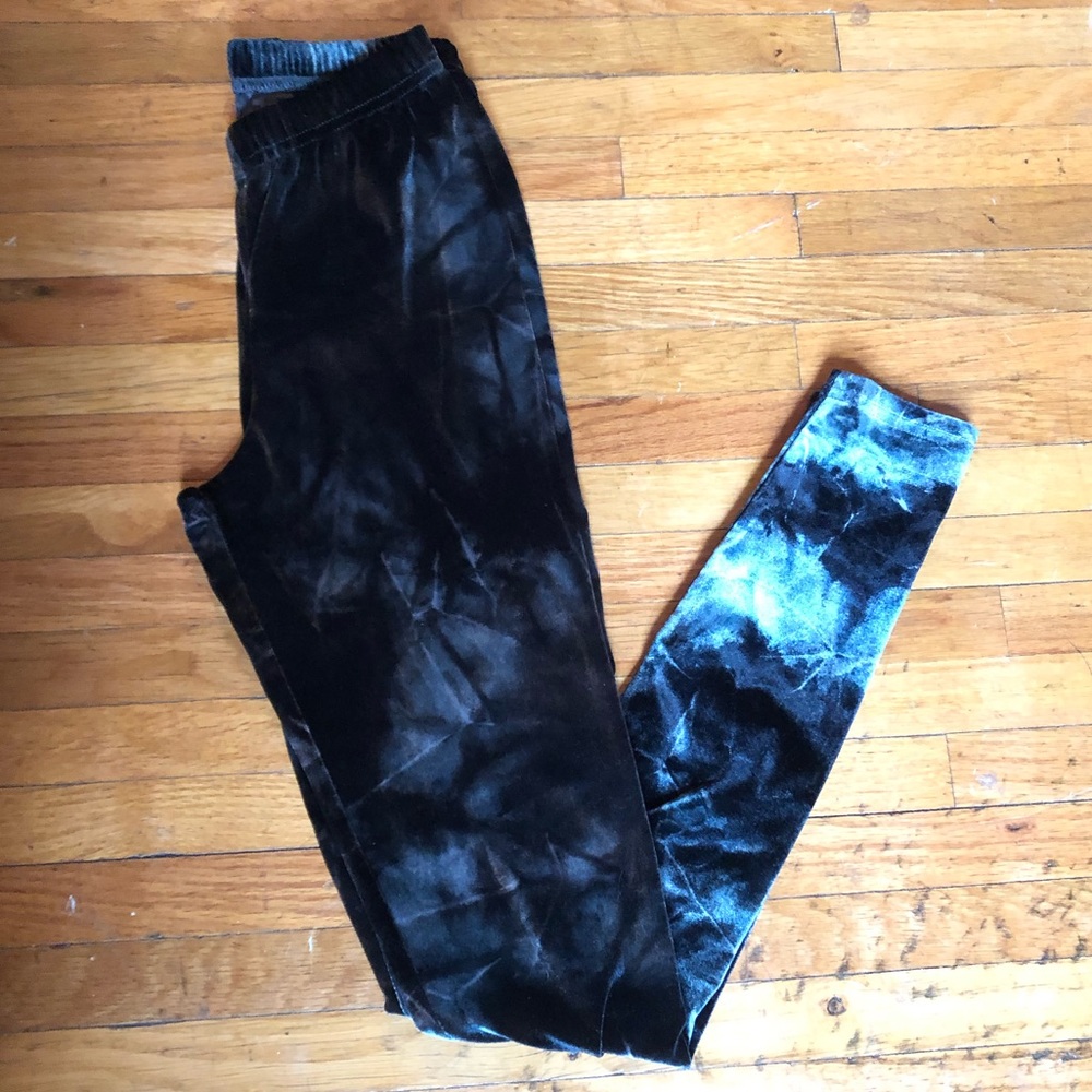 TIE DYE velvet leggings band of gypsies soft!!